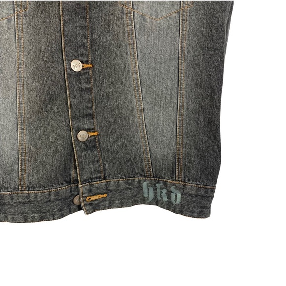 Flip Denim Vest Tank Top Washed jeans waistcoat Hip Hop Sleeveless Jacket S - Picture 4 of 12